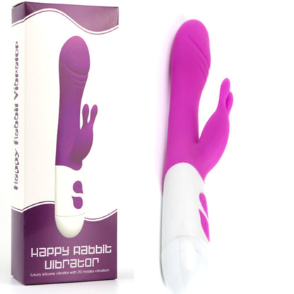 ARMONY - SREČEN VIBRATOR IN VIJOLIČNI STIMULATOR ZAJCA