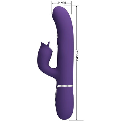 LEPA LJUBEZEN - ZAJČJI VIBRATOR Z LIZANJEM VIJOLIČNE BARVE
