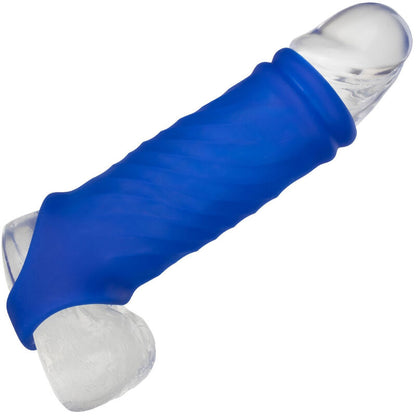 CALEXOTICS - ADMIRAL WAVE POKROVČEK ZA PENIS TEKOČI SILIKON MODRI