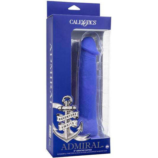 CALEXOTICS - ADMIRAL CAPTAIN REALISTIČNI DILDO VIBRATOR MODRI
