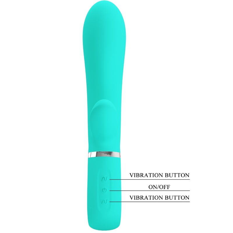 PRETTY LOVE - THOMAS VEČNAMENSKI VIBRATOR ZA G-TOČKO AQUA GREEN