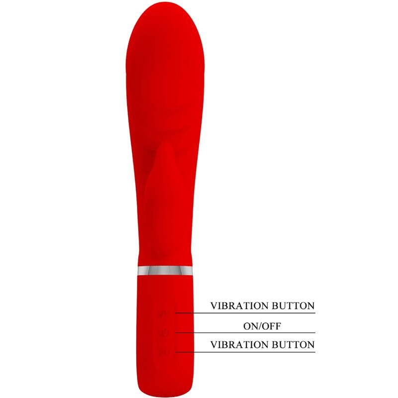 PRETTY LOVE - PRESCOTT VEČNAMENSKI VIBRATOR G-SPOT RDEČA