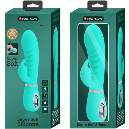 PRETTY LOVE - PRESCOTT VEČNAMENSKI VIBRATOR ZA G-TOČKO AQUA GREEN