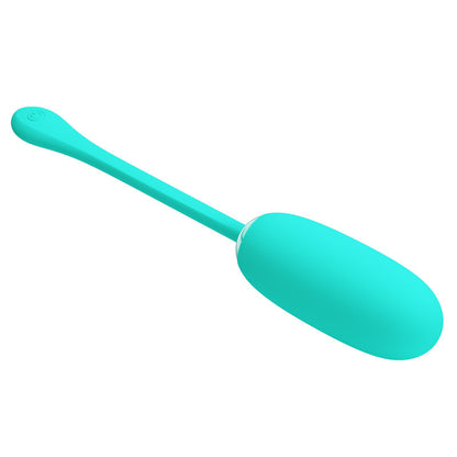 PRETTY LOVE - JULIUS VODOODPORNO VIBRACIJSKO JAJCE Z MOŽNOSTJO POLNJENJA AQUA GREEN