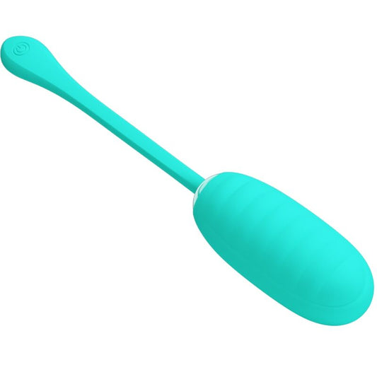 PRETTY LOVE - KIRK VIBRACIJSKO JAJCE ZA PONOVNO POLNJENJE AQUA GREEN