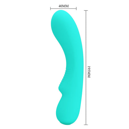 PRETTY LOVE - PRESCOTT VIBRATOR ZA PONOVNO POLNJENJE AQUA GREEN