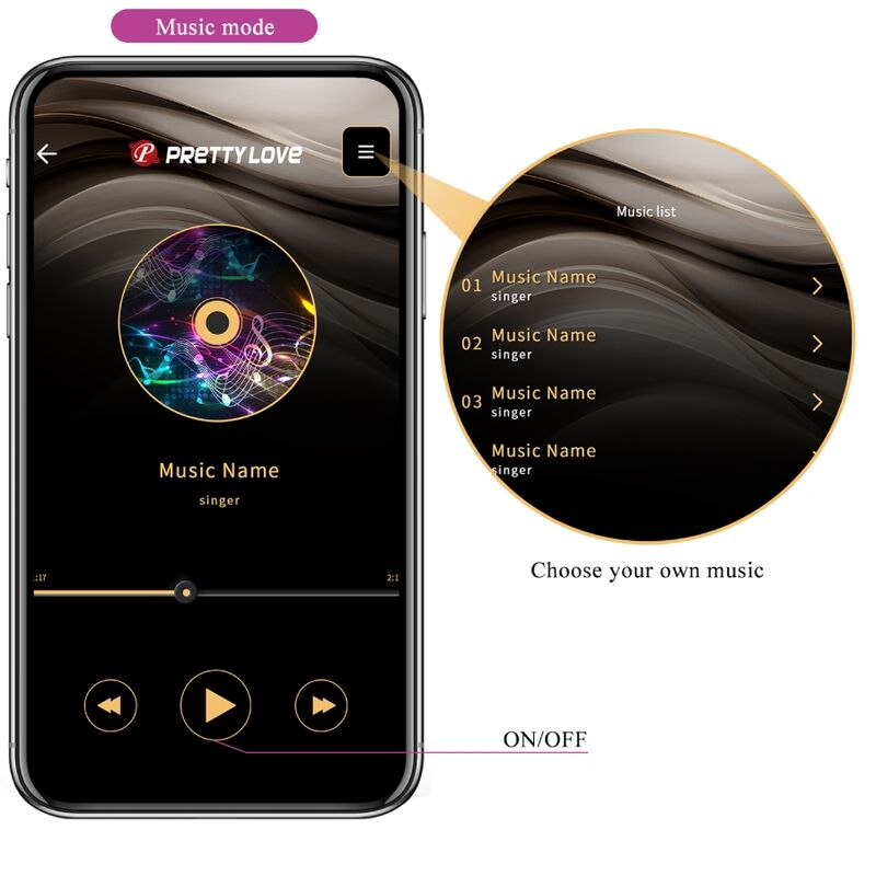 PRETTY LOVE - CATALINA VIBRATOR APP DALJINSKI UPRAVLJALNIK VIJOLIČNA