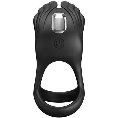 PRETTY LOVE - SILAS VIBRANT PENIS RING 7 VIBRACIJ ČRN SILIKON