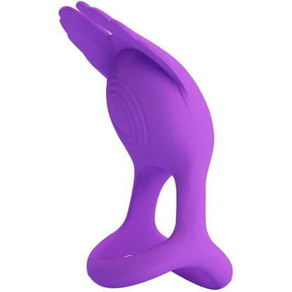 PRETTY LOVE - SILAS VIBRANT PENIS RING 7 VIBRACIJ VIJOLIČNI SILIKON