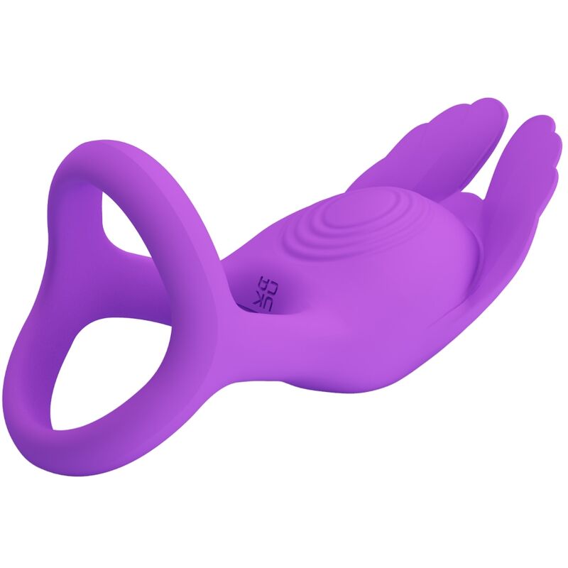 PRETTY LOVE - SILAS VIBRANT PENIS RING 7 VIBRACIJ VIJOLIČNI SILIKON