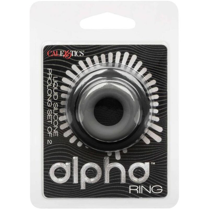CALEXOTICS - ALPHA PROLONG KOMPLET 2 OBROČKOV SIVE BARVE