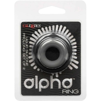 CALEXOTICS - ALPHA PROLONG KOMPLET 2 OBROČKOV SIVE BARVE