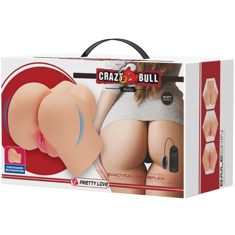 CRAZY BULL - REALISTIČEN VIBRATOR VAGINE IN ANUSA HAILEY