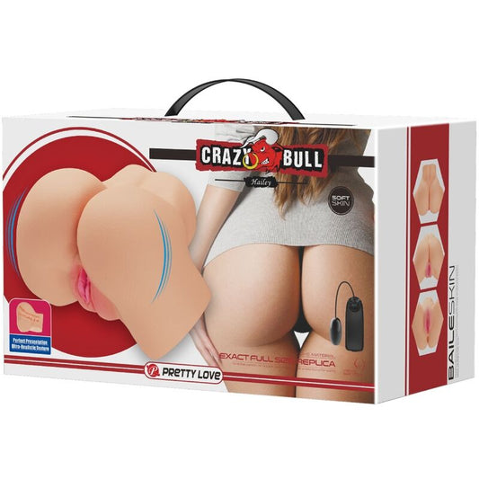 CRAZY BULL - REALISTIČEN VIBRATOR VAGINE IN ANUSA HAILEY