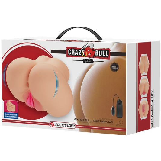 CRAZY BULL - REALISTIČEN VIBRATOR VAGINA IN ANUS LUNA