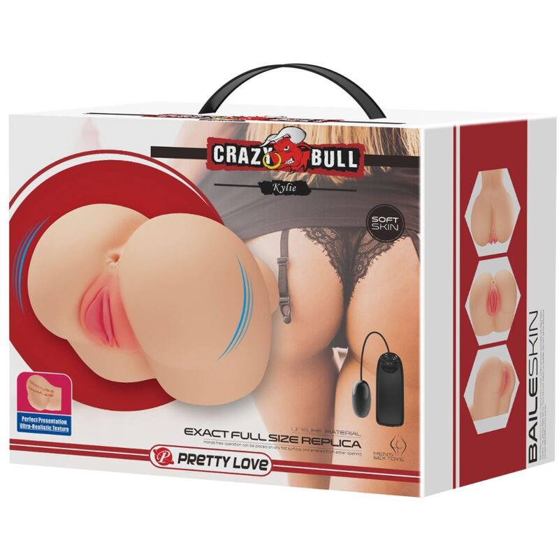 CRAZY BULL - REALISTIČNA VAGINA IN ANUS KYLIE VIBRATOR