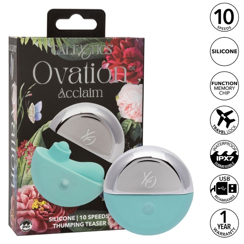 Manjši vibrator CALEXOTICS - Ovation Acclaim, modra