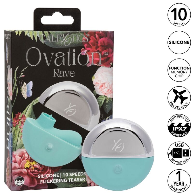 Manjši vibrator CALEXOTICS - Ovation Rave, modra