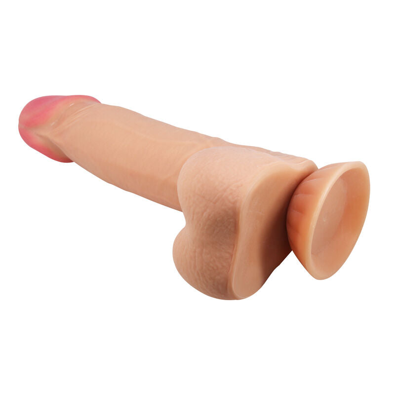 PRETTY LOVE - SERIJA DRSNIH KOŽ REALISTIČNI DILDO Z DRSNO KOŽNO PRISESKO 21,8 CM