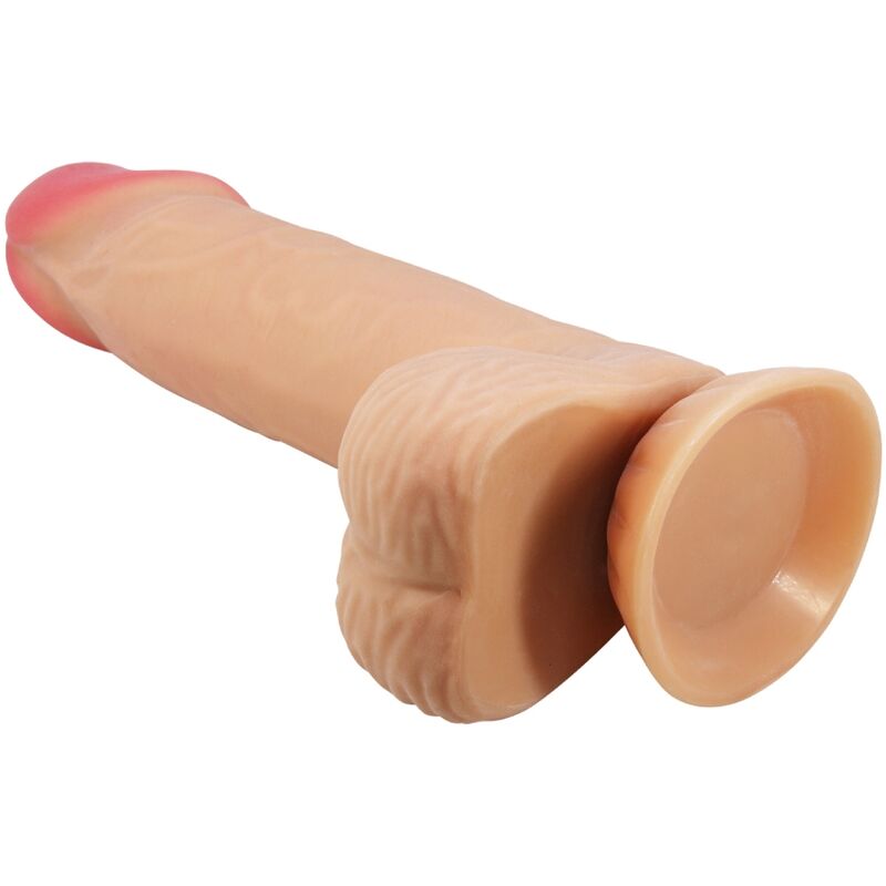 PRETTY LOVE - SERIJA DRSNIH KOŽ REALISTIČNI DILDO Z DRSNO KOŽNO PRISESKO 20,6 CM