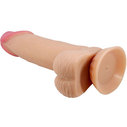 PRETTY LOVE - SERIJA DRSNIH KOŽ REALISTIČNI DILDO Z DRSNO KOŽNO PRISESKO 19,4 CM