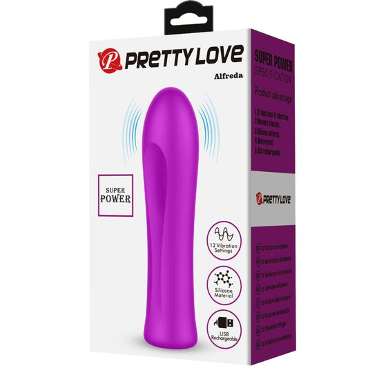Manjši vibrator Pretty Love - Alfreda, vijolična
