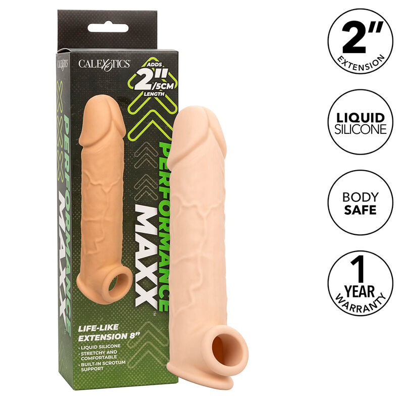 CALEXOTICS - PERFORMANCE MAXX LIFE-LIKE PODALJŠEK 8 LIGHT SKIN