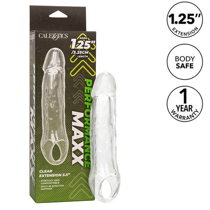 CALEXOTICS - PERFORMANCE MAXX CLEAR PODALJŠEK 5,5 TRANSPARENTEN
