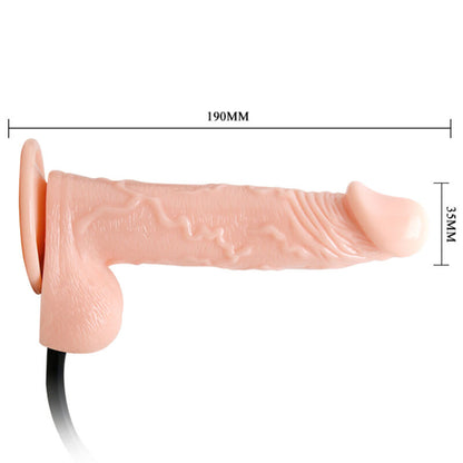 DANCE - REALISTIČEN NAPIHLJIV DILDO S PRISESKOM 15 CM