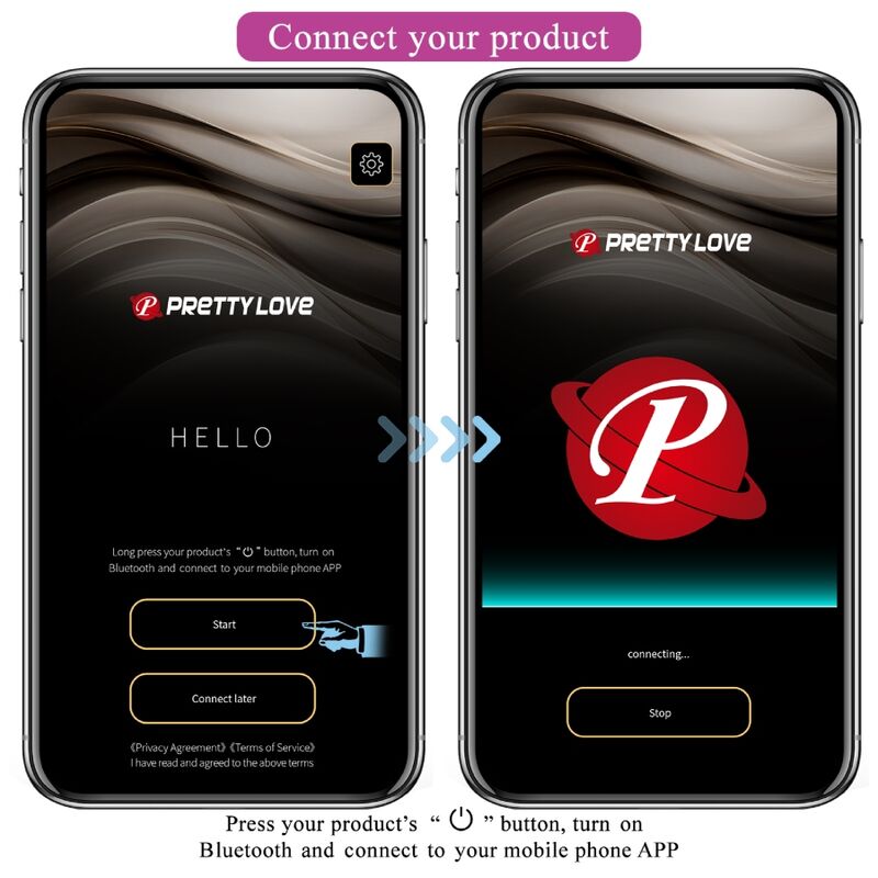 PRETTY LOVE - NYMPH VIBRACIJSKO JAJCE POD NADZOROM APLIKACIJE LILA