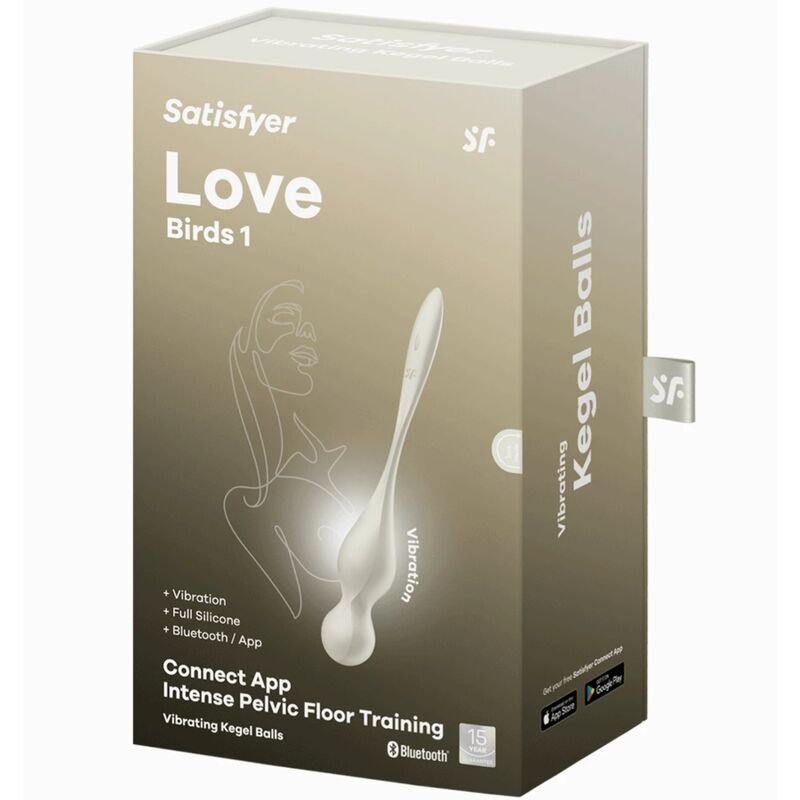 Vibracijske kroglice Satisfyer - Love Birds, bela