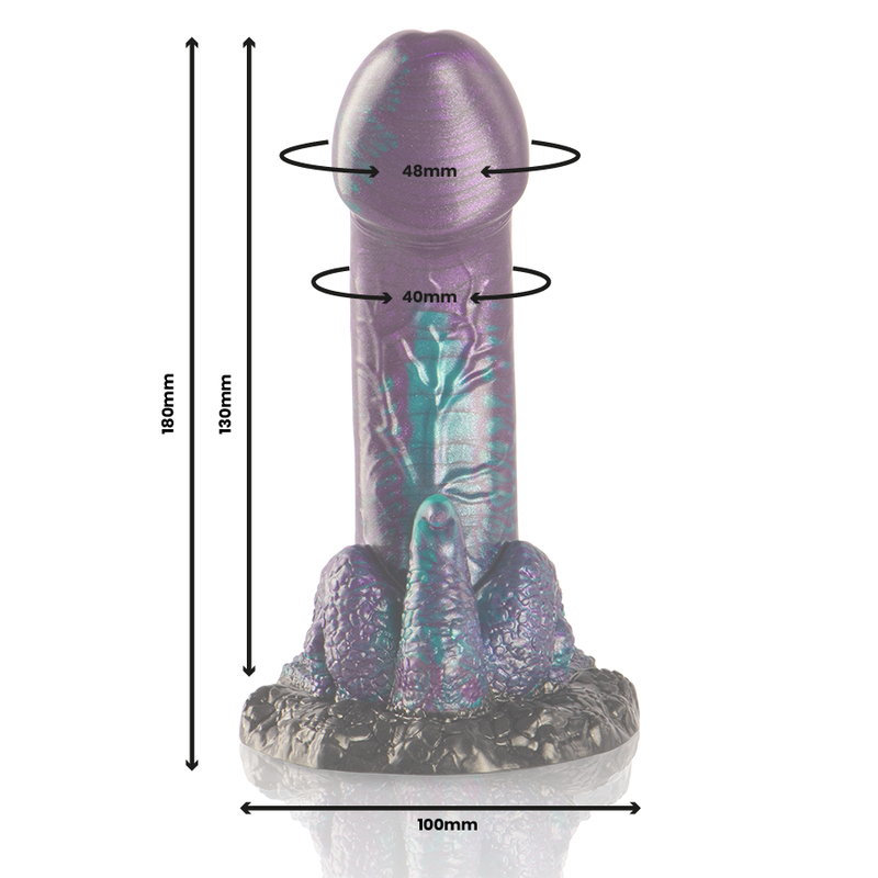 EPIC - BASILISK DILDO DVOJNI LUSKASTI UŽITEK MAJHNA VELIKOST