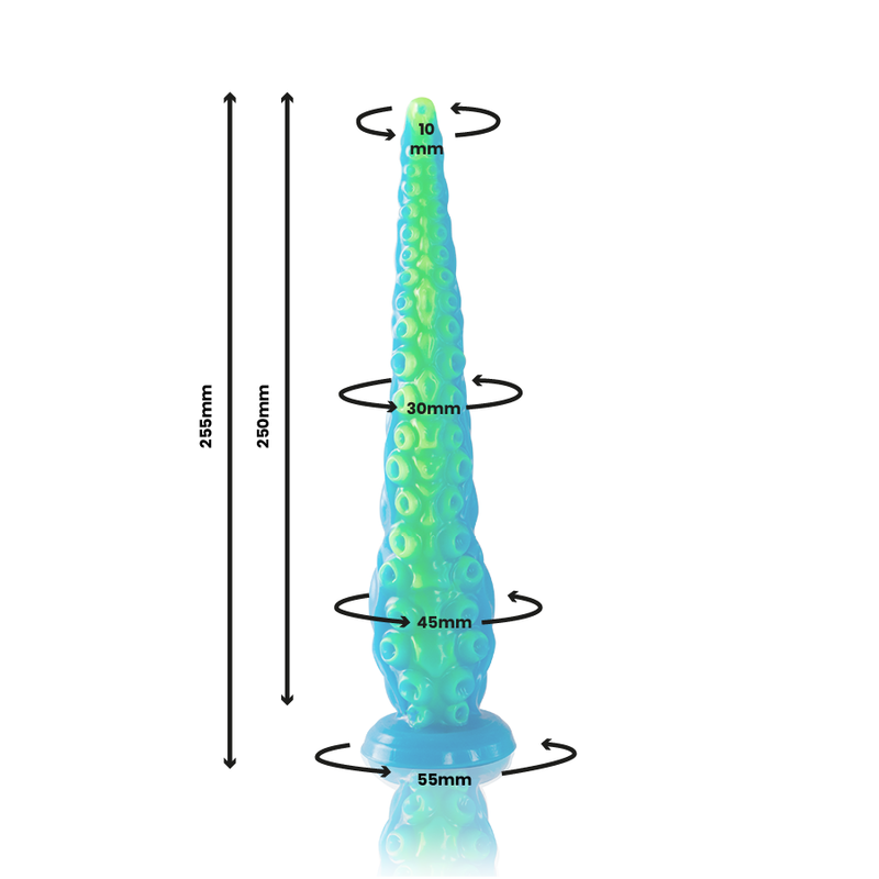 EPIC - SCYLLA FLUORESCENČNI TANEK ŠČEGETAVČEK DILDO MAJHNE VELIKOSTI