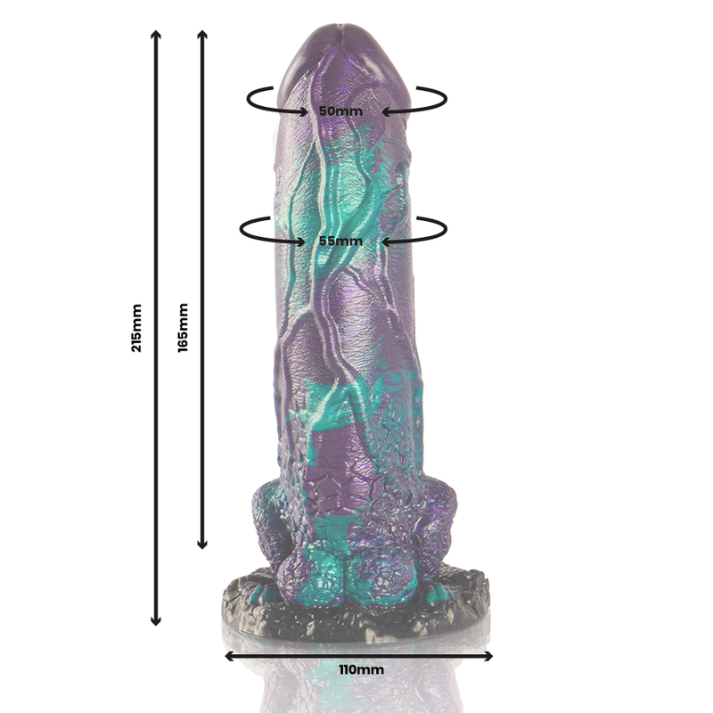 EPIC - BASILISK DILDO DVOJNI LUSKASTI UŽITEK VELIKA VELIKOST