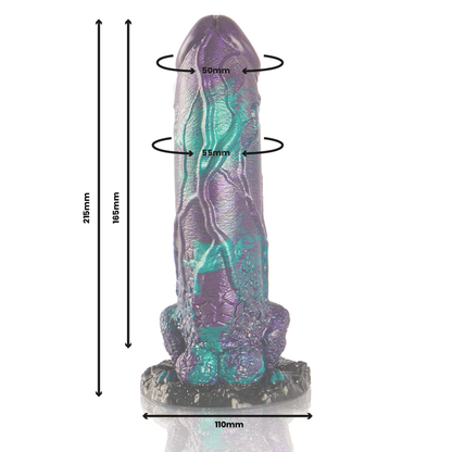 EPIC - BASILISK DILDO DVOJNI LUSKASTI UŽITEK VELIKA VELIKOST