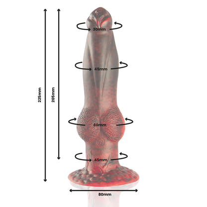 EPIC - PROMETHEUS DILDO TITAN V PLAMENIH DALJINSKI UPRAVLJALNIK ZA POLNJENJE