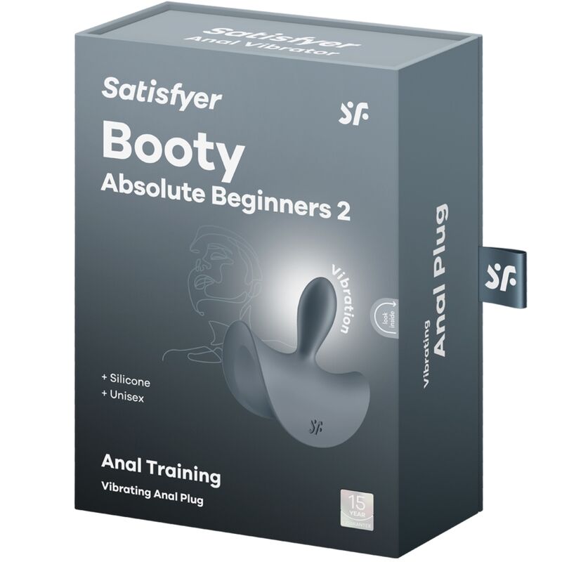 Vibracijski analni čep Satisfyer - Booty Absolute Beginners 2, črna