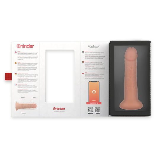 ONINDER - VELIK BOGOTÁ VIBRATOR DILDO 9 HITROSTI NARAVNI 22 CM -O- 4,5 CM - BREZPLAČNA APLIKACIJA