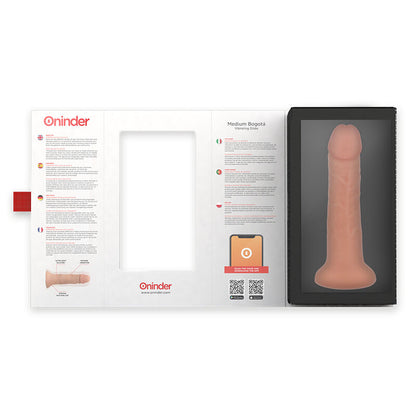 ONINDER - SREDNJI VIBRATOR BOGOTA DILDO 9 HITROSTI NARAVNI 20 CM -O- 4,2 CM - BREZPLAČNA APLIKACIJA
