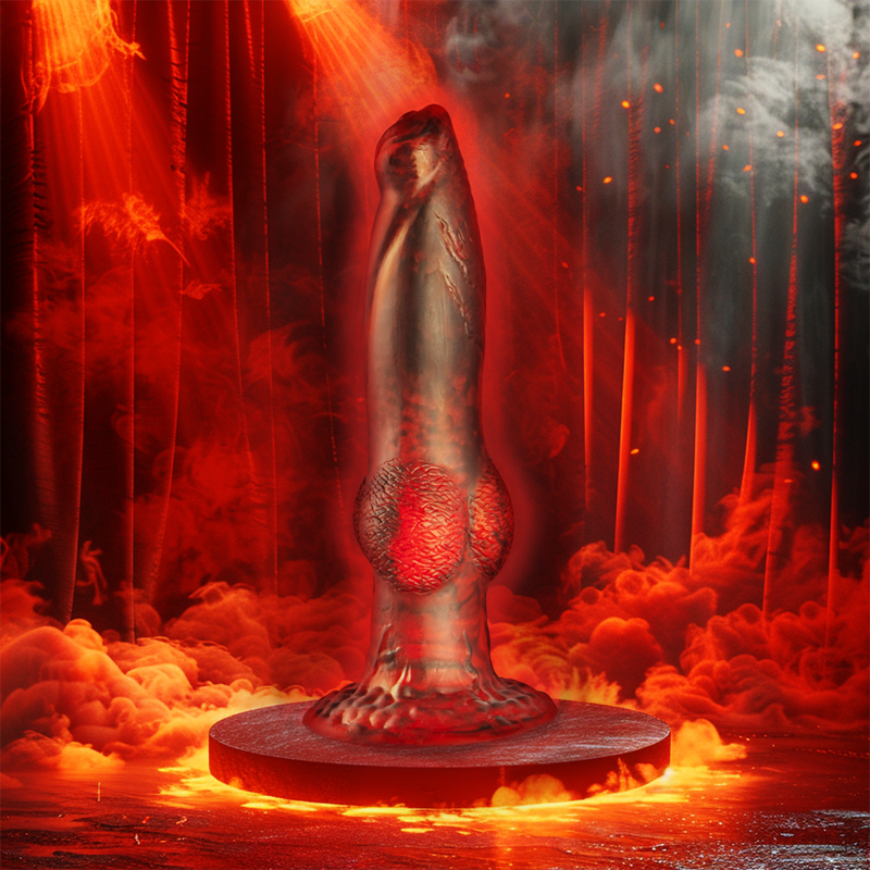 EPIC - PROMETHEUS DILDO TITAN V PLAMENIH DALJINSKI UPRAVLJALNIK ZA POLNJENJE