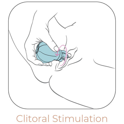 Stimulator klitorisa Adrien Lastic Caress, modra