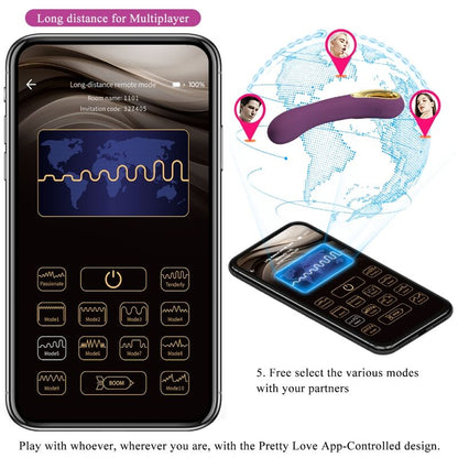 PRETTY LOVE - ETHAN VIBRATOR ZA POLNJENJE LILA