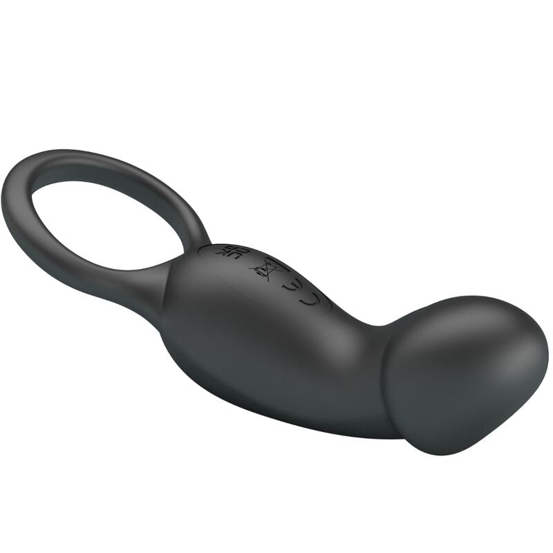 Vibracijski obroček za penis Pretty Love - Trae, črna