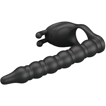 Analni vibrator z obročkom Pretty Love - Blackney, črna
