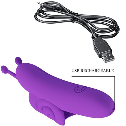 LEPA LJUBEZEN - POLŽ MOČAN VIJOLIČNI STIMULATOR ZA PRSTE