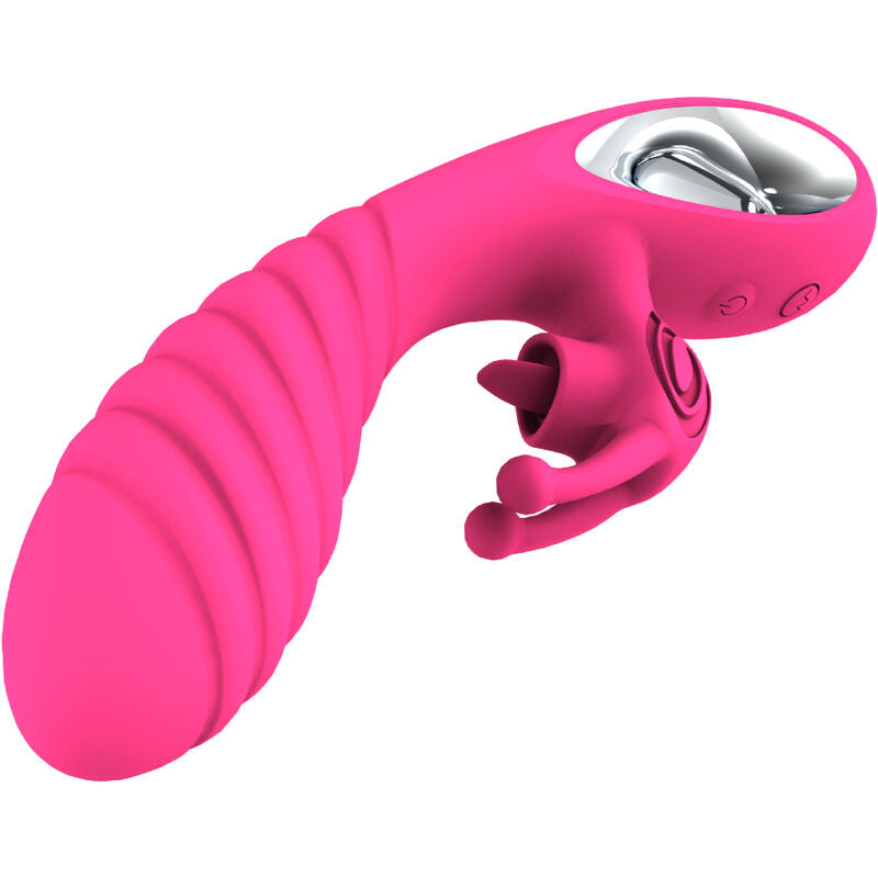 ARMONY - VICKY RABBIT VIBRATOR S FUKSIJSKIM OBROČKOM ZA JEZIK