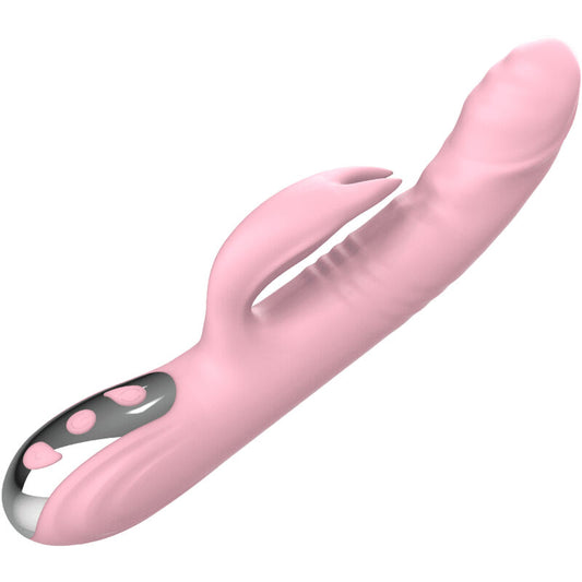 ARMONY - POPOLNOMA PRSTNI ZAJČJI VIBRATOR ROZA TOPLOTNI UČINEK