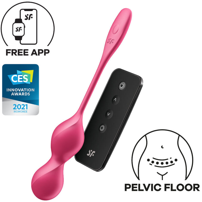 Vibracijske kroglice Satisfyer - Love Birds 2, rdeča