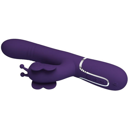 LEPA LJUBEZEN - VEČNAMENSKI ZAJČJI VIBRATOR 4 V 1 METULJČEK VIJOLIČNI