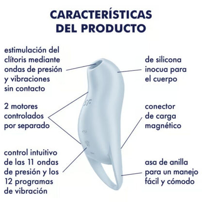 Stimulator klitorisa Satisfyer - Pocket Pro 1, modra